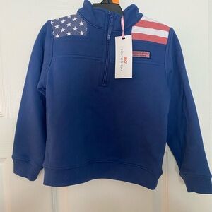Vineyard Vines New With Tags American Flag Toddler 4T Sweatshirt